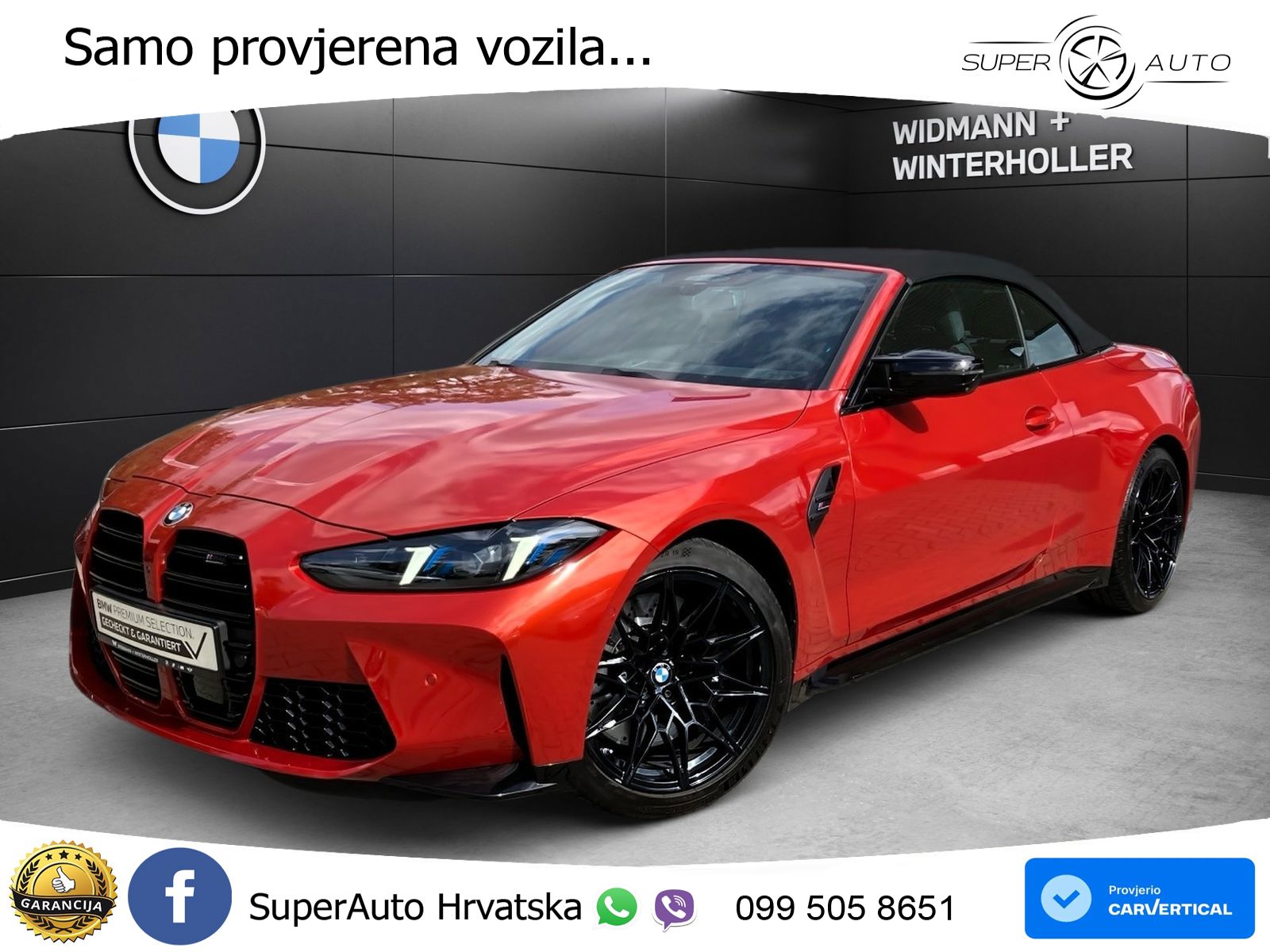 BMW M4 Convertible Competition 3.0 (530 KS) xDrive Steptronic LED+GR SJED+ACC