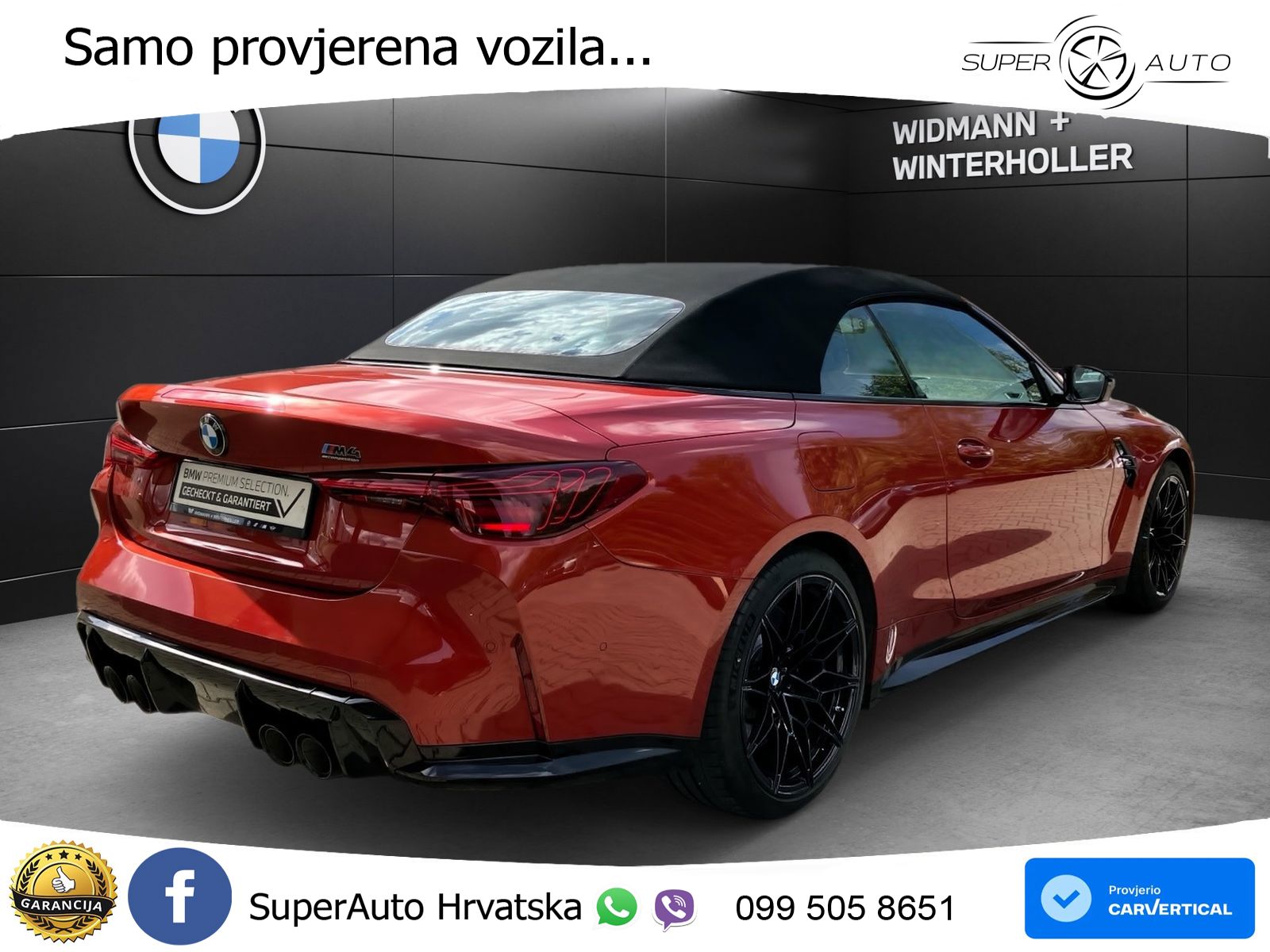 BMW M4 Convertible Competition 3.0 (530 KS) xDrive Steptronic LED+GR SJED+ACC