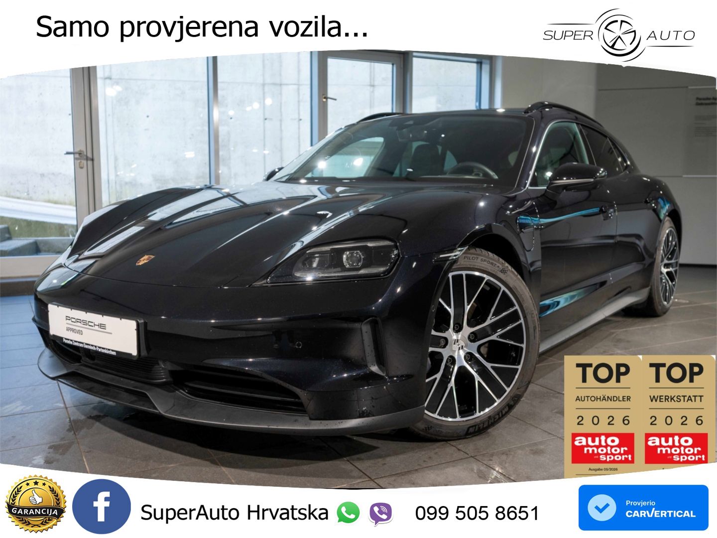 Porsche Taycan Sport Turismo 105 kWh (435 KS)