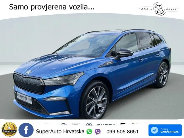 Škoda Enyaq iV 80x 82 kWh (265 KS) AWD SportLine LED+GR SJED+ACC