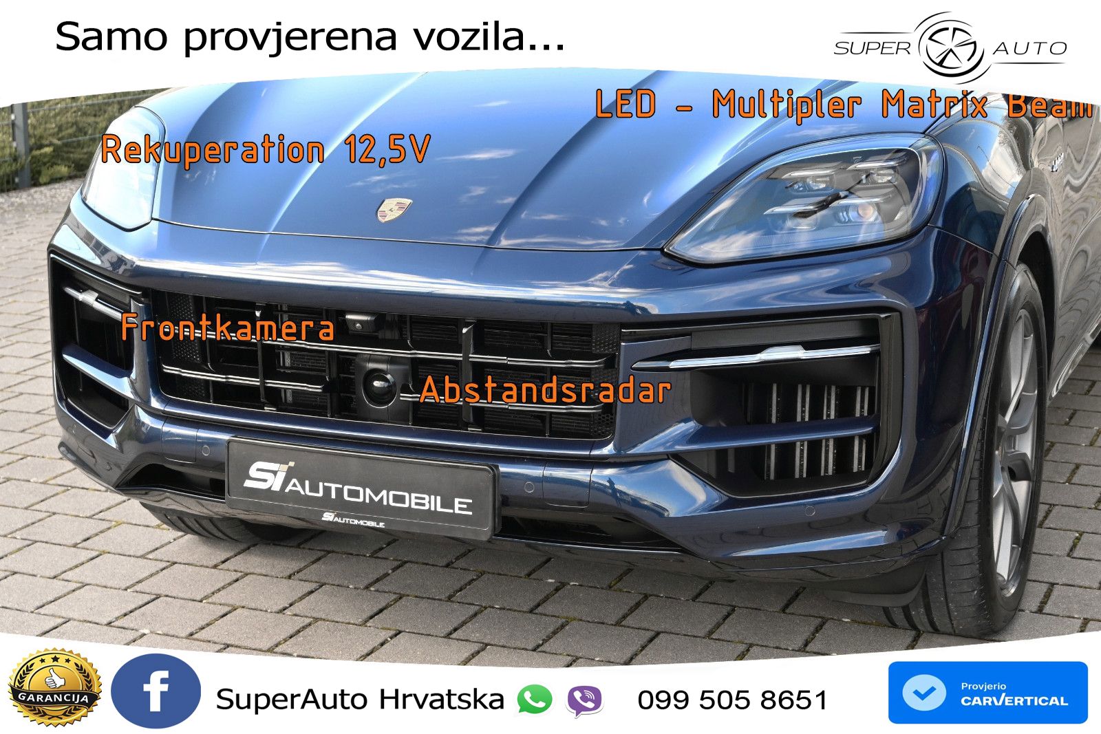 Porsche Cayenne 3.0 V6 (470 KS) E-Hybrid Tiptronic S LED+GR SJED+ACC