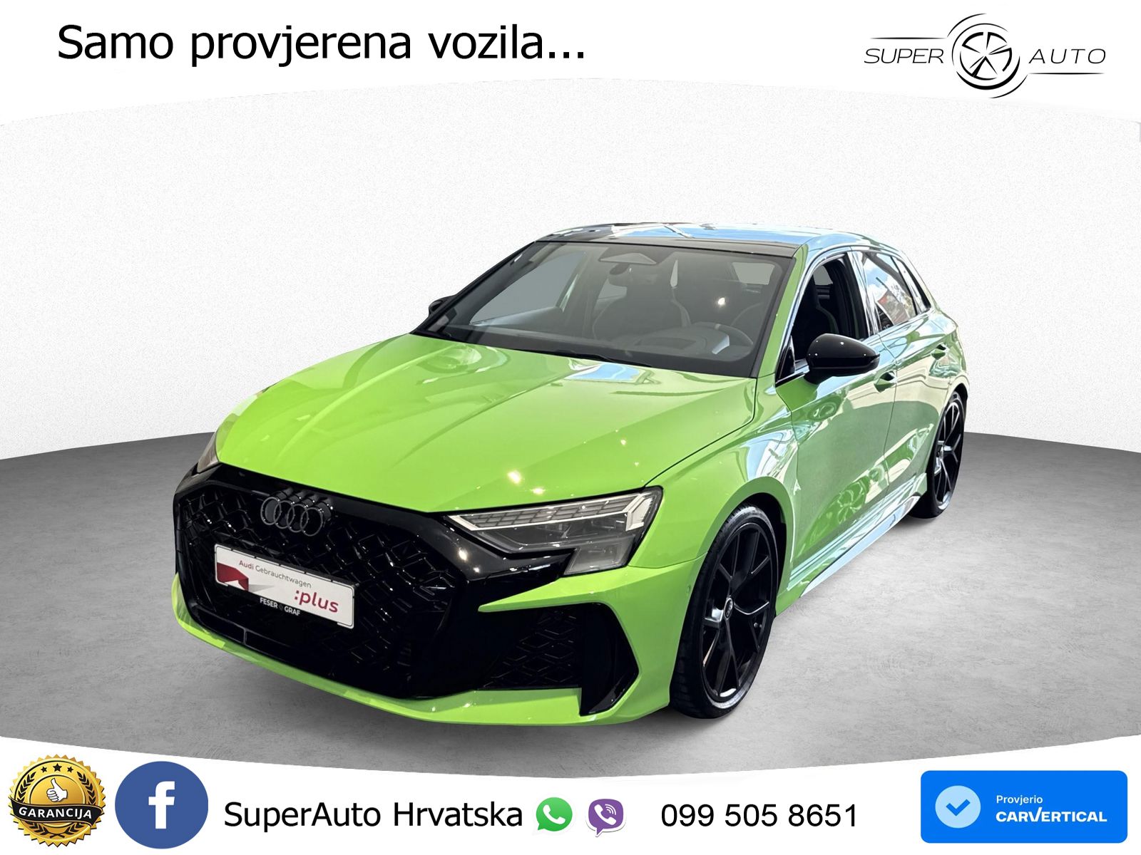 Audi RS3 Sedan 2.5 TFSI (400 KS) quattro S tronic LED+GR SJED+ACC
