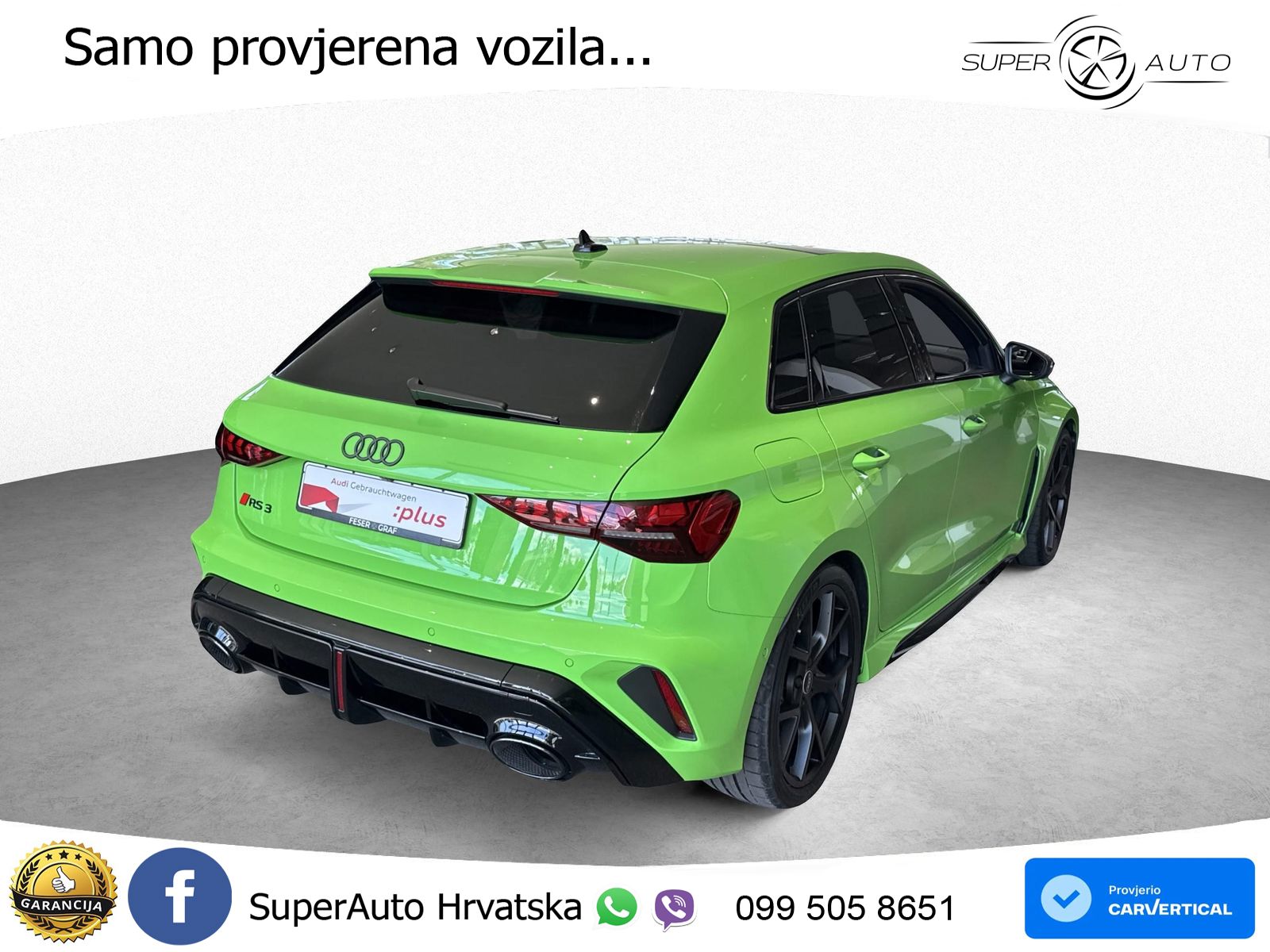 Audi RS3 Sedan 2.5 TFSI (400 KS) quattro S tronic LED+GR SJED+ACC