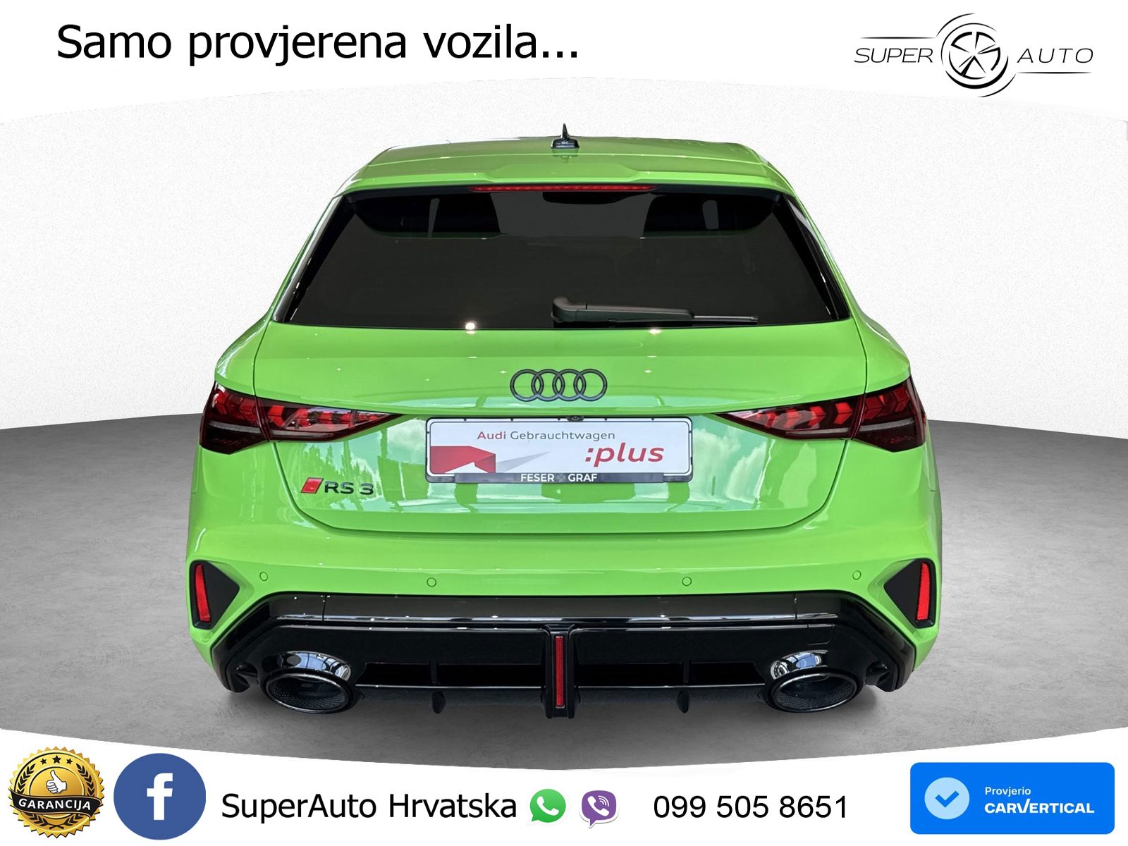 Audi RS3 Sedan 2.5 TFSI (400 KS) quattro S tronic LED+GR SJED+ACC