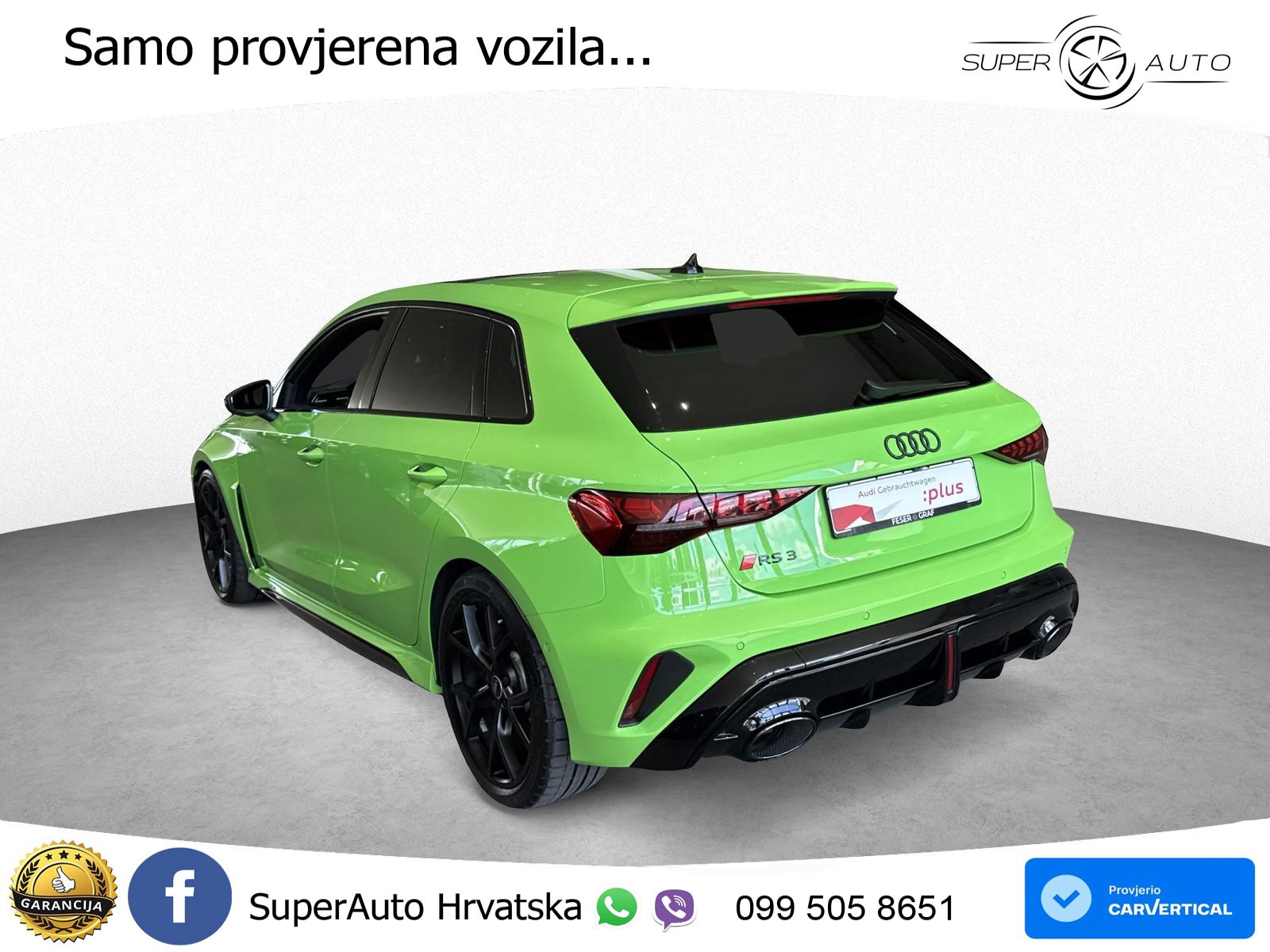 Audi RS3 Sedan 2.5 TFSI (400 KS) quattro S tronic LED+GR SJED+ACC