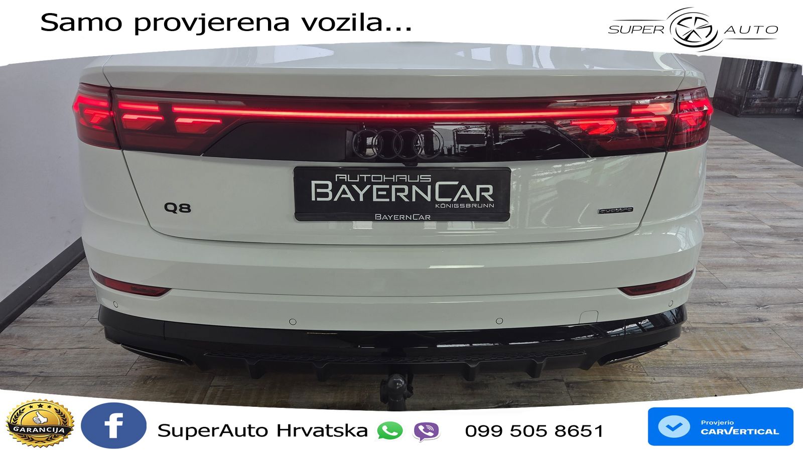 Audi Q8 50 TDI V6 (286 KS) quattro Tiptronic S line LED+GR SJED+ACC