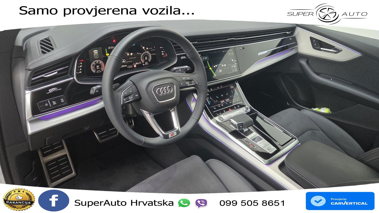 Audi Q8 50 TDI V6 (286 KS) quattro Tiptronic S line LED+GR SJED+ACC