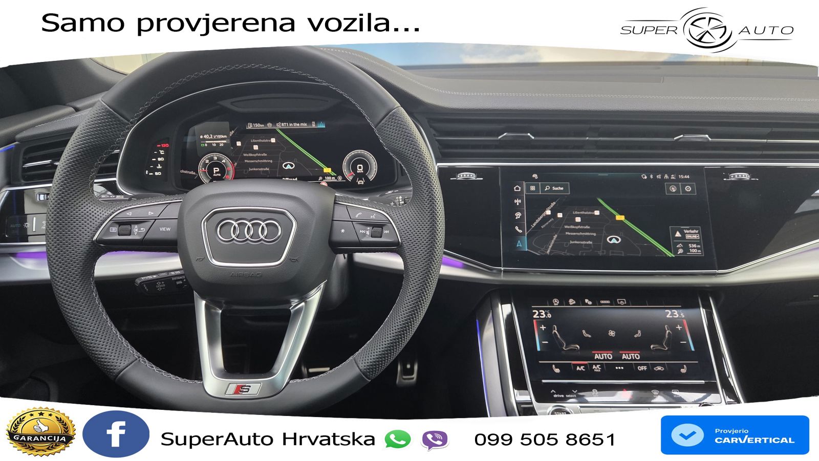 Audi Q8 50 TDI V6 (286 KS) quattro Tiptronic S line LED+GR SJED+ACC
