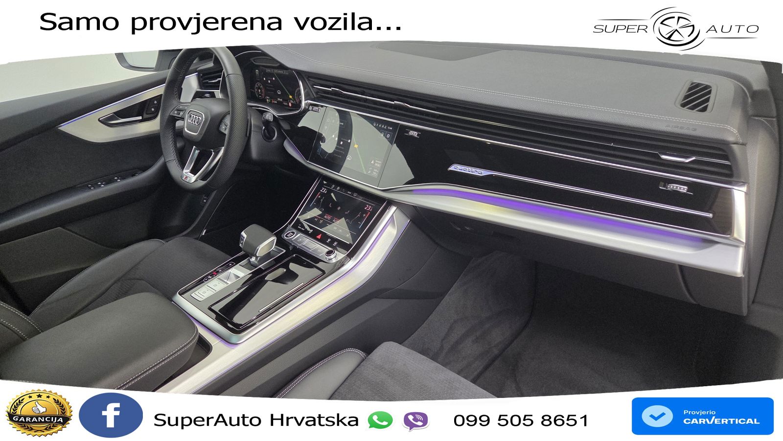 Audi Q8 50 TDI V6 (286 KS) quattro Tiptronic S line LED+GR SJED+ACC