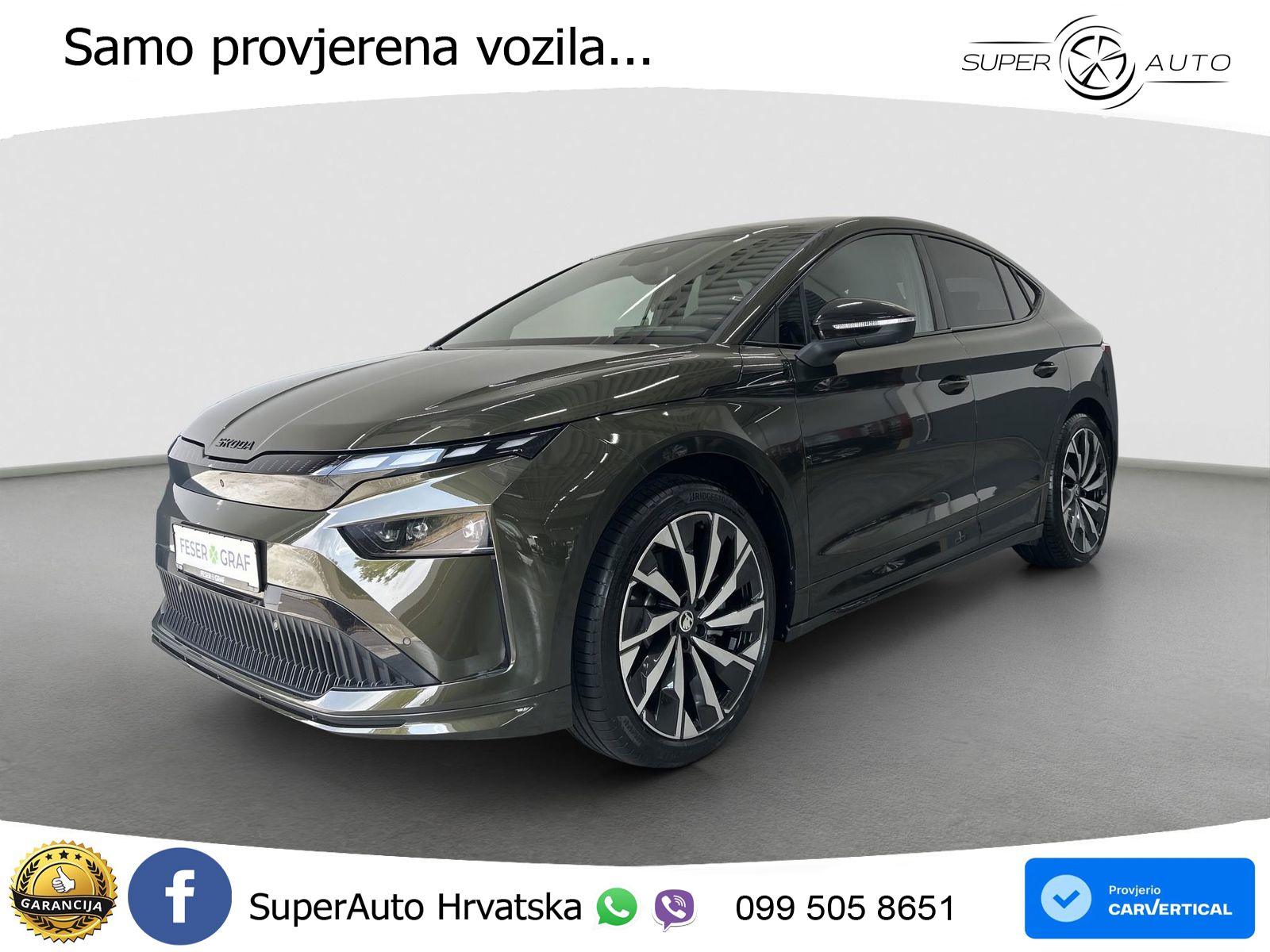 Škoda Enyaq 85 82 kWh (286 KS) SportLine LED+GR SJED+ACC