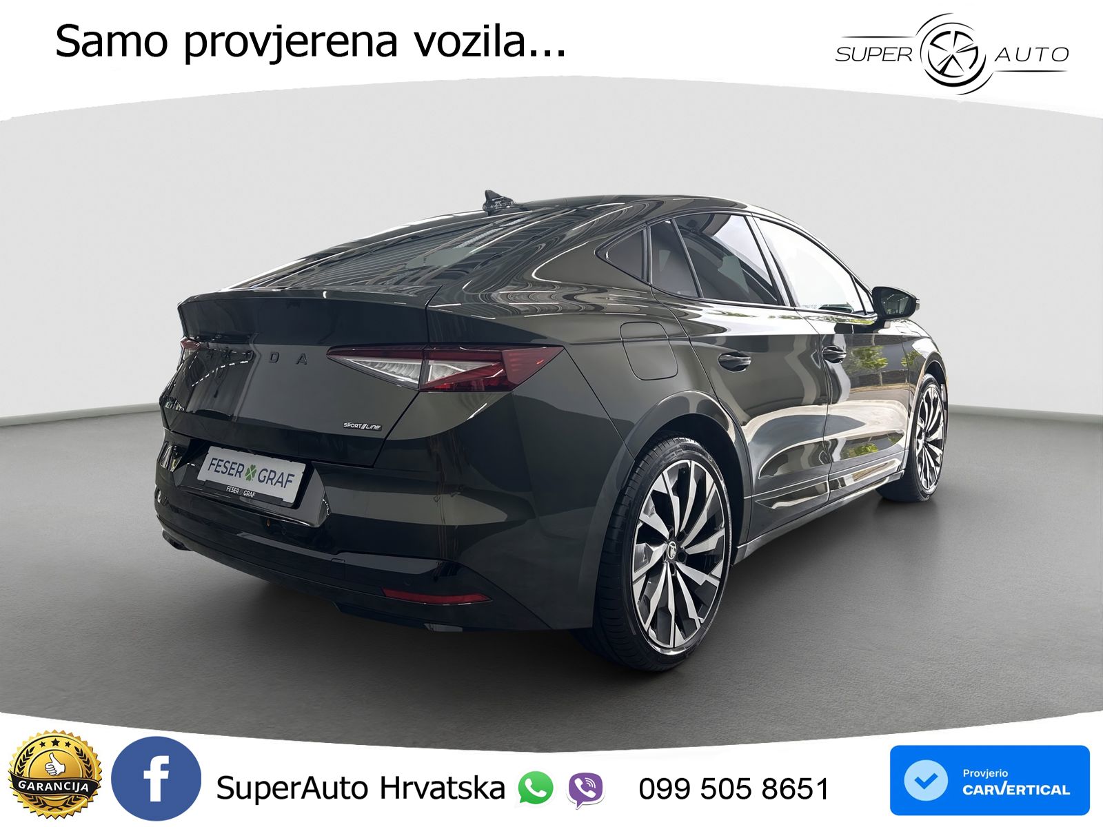 Škoda Enyaq 85 82 kWh (286 KS) SportLine LED+GR SJED+ACC