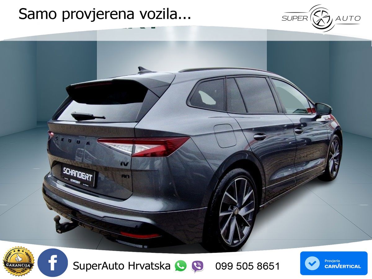 Škoda Enyaq iV 80 82 kWh (204 KS) SportLine LED+GR SJED+ACC