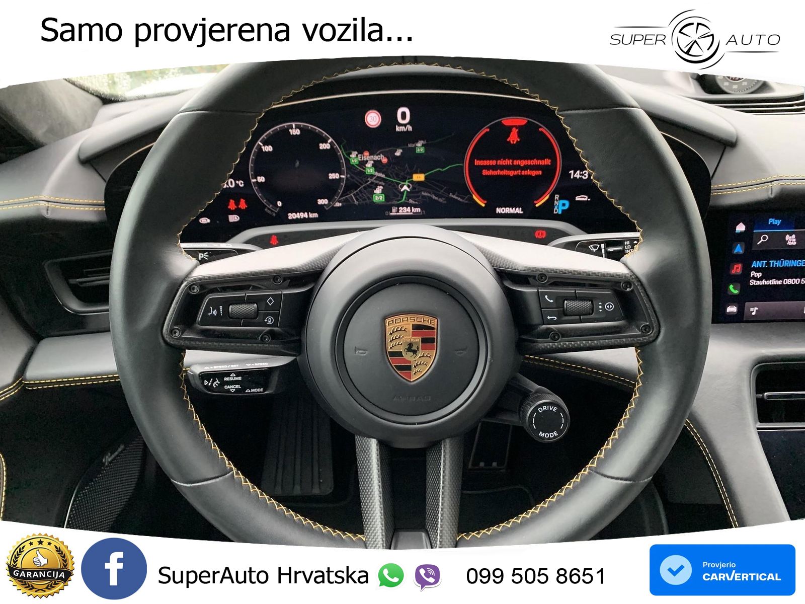 Porsche Taycan Turbo S 93.4 kWh (761 KS)