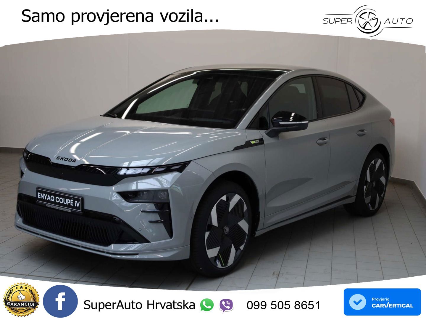 Škoda Enyaq Coupe RS 84 kWh (340 KS) AWD LED+GR SJED+ACC