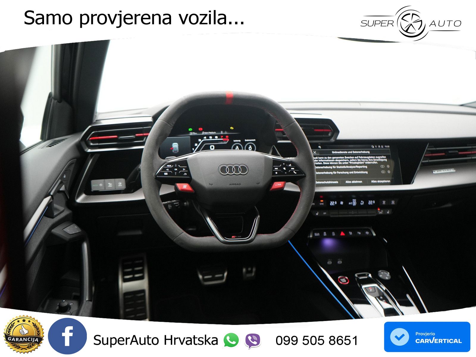 Audi RS3 Sportback 2.5 TFSI (400 KS) quattro S tronic LED+GR SJED+ACC