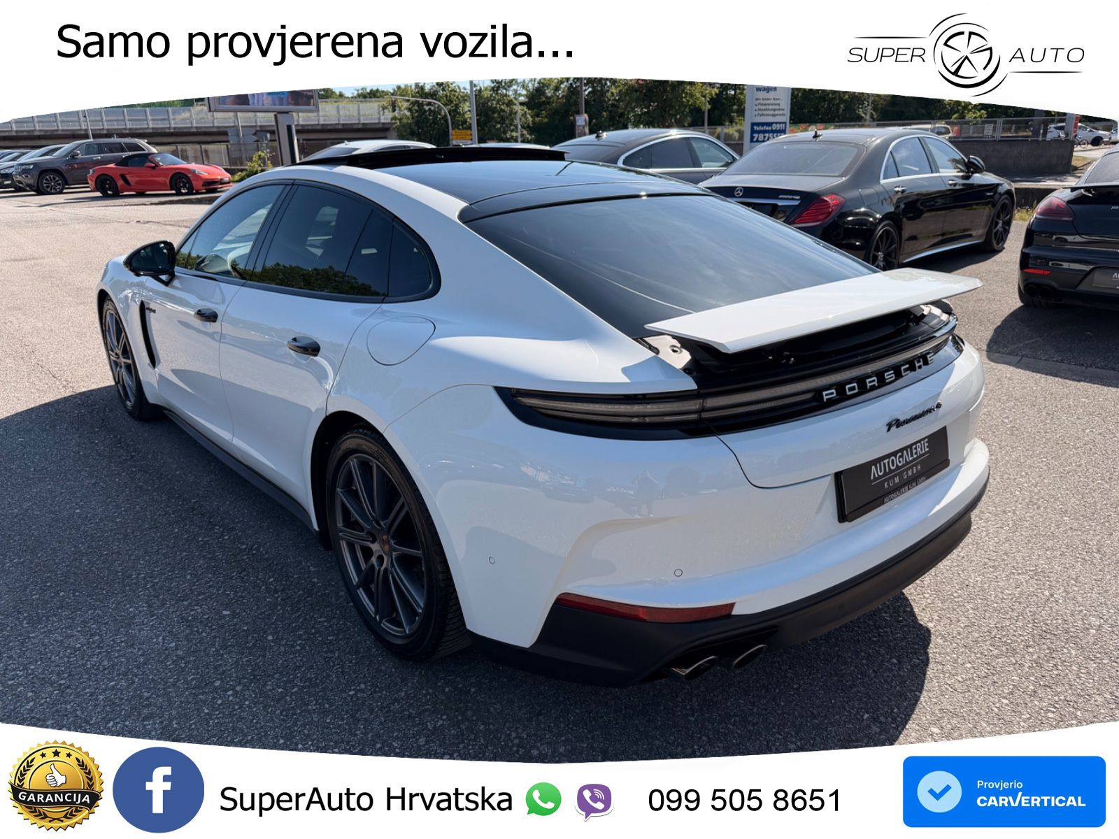 Porsche Panamera 4 2.9 V6 (470 KS) E-Hybrid PDK ACC+HEAD+4xGR SJED+360+PANO
