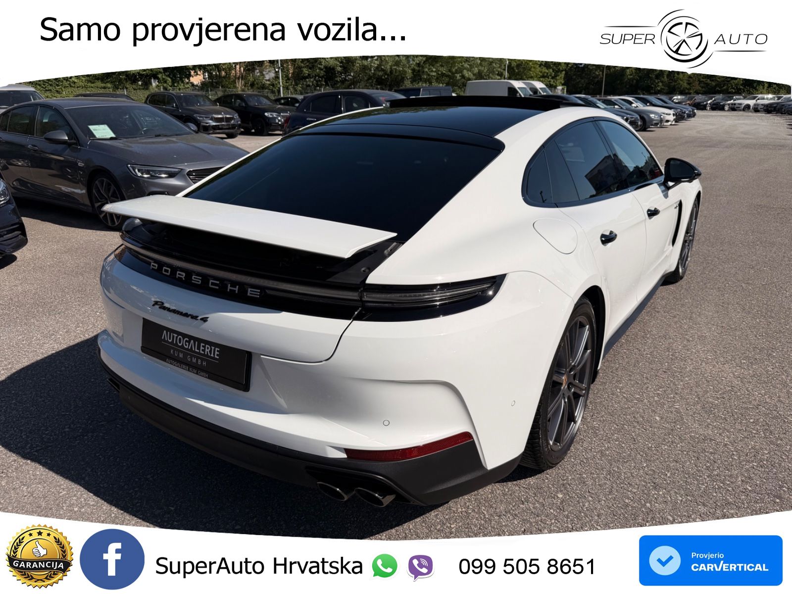 Porsche Panamera 4 2.9 V6 (470 KS) E-Hybrid PDK ACC+HEAD+4xGR SJED+360+PANO