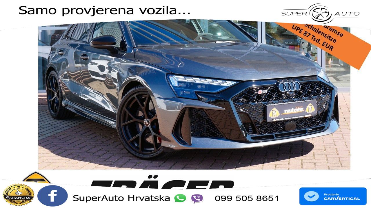 Audi RS3 Sportback 2.5 TFSI (400 KS) quattro S tronic LED+GR SJED+ACC