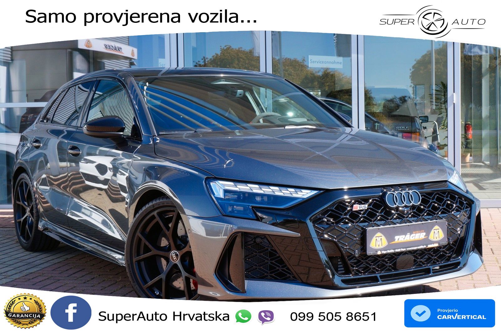 Audi RS3 Sportback 2.5 TFSI (400 KS) quattro S tronic LED+GR SJED+ACC