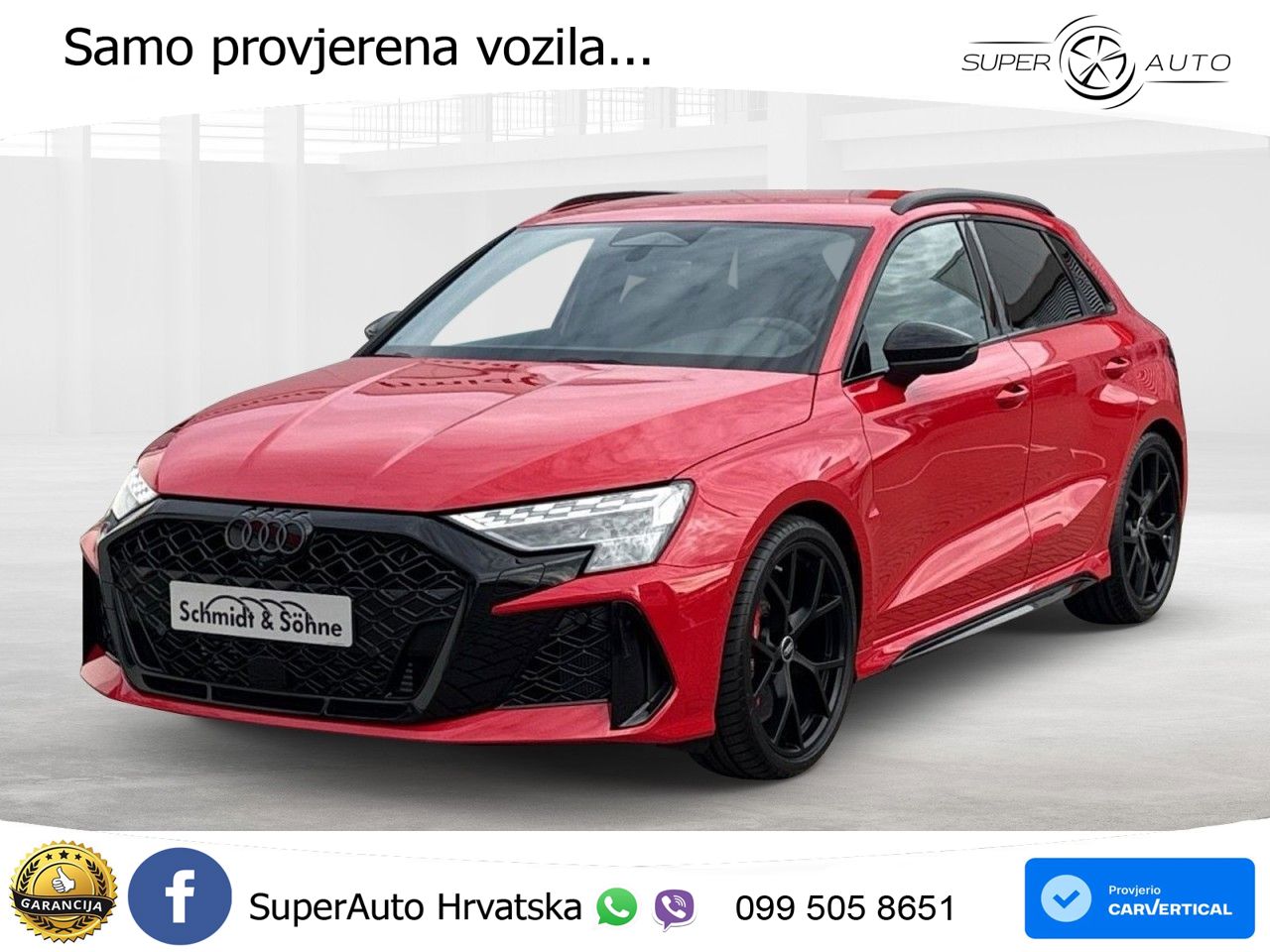 Audi RS3 Sportback 2.5 TFSI (400 KS) quattro S tronic LED+GR SJED+ACC