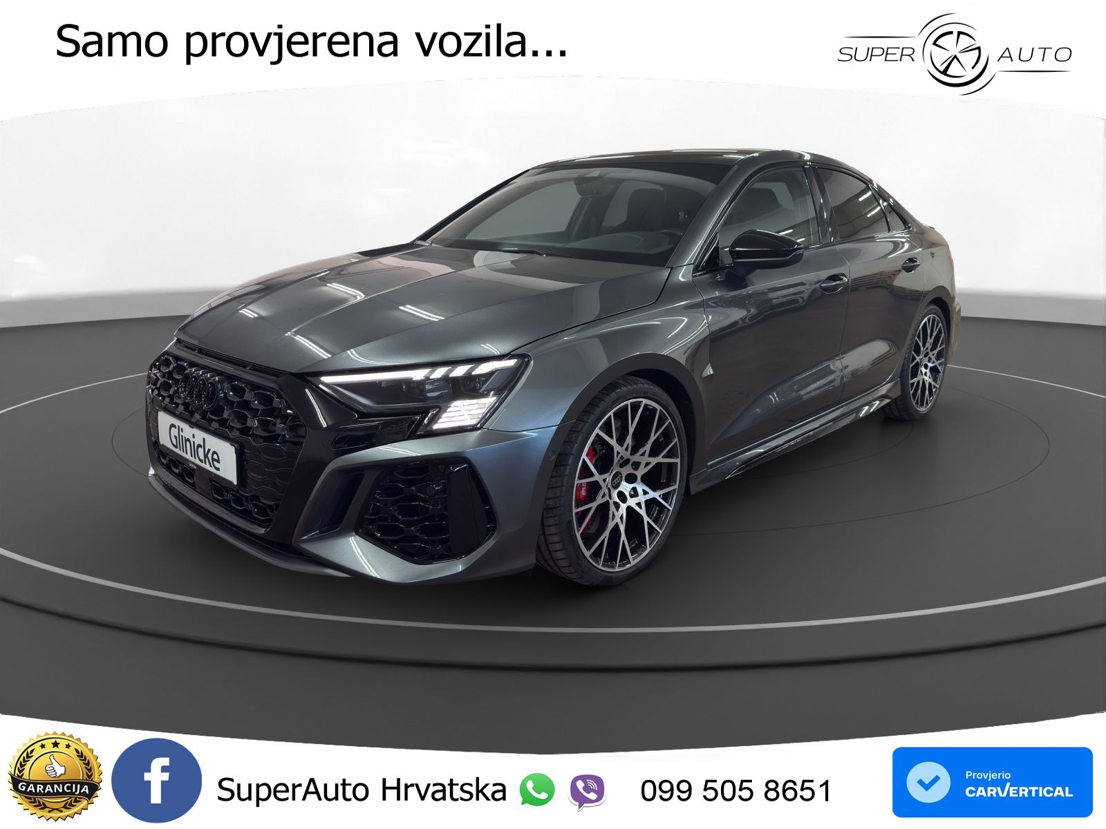 Audi RS3 Sedan 2.5 TFSI (400 KS) quattro S tronic LED+GR SJED+ACC