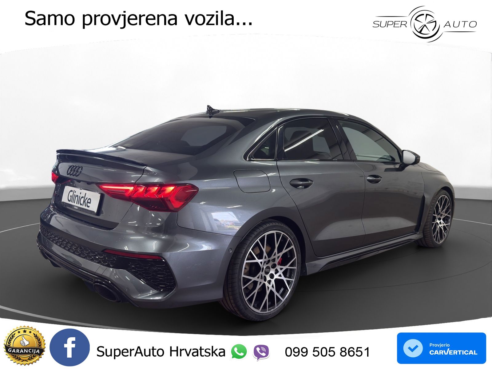 Audi RS3 Sedan 2.5 TFSI (400 KS) quattro S tronic LED+GR SJED+ACC