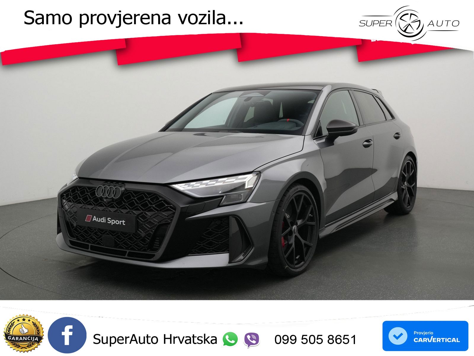 Audi RS3 Sportback 2.5 TFSI (400 KS) quattro S tronic LED+GR SJED+ACC