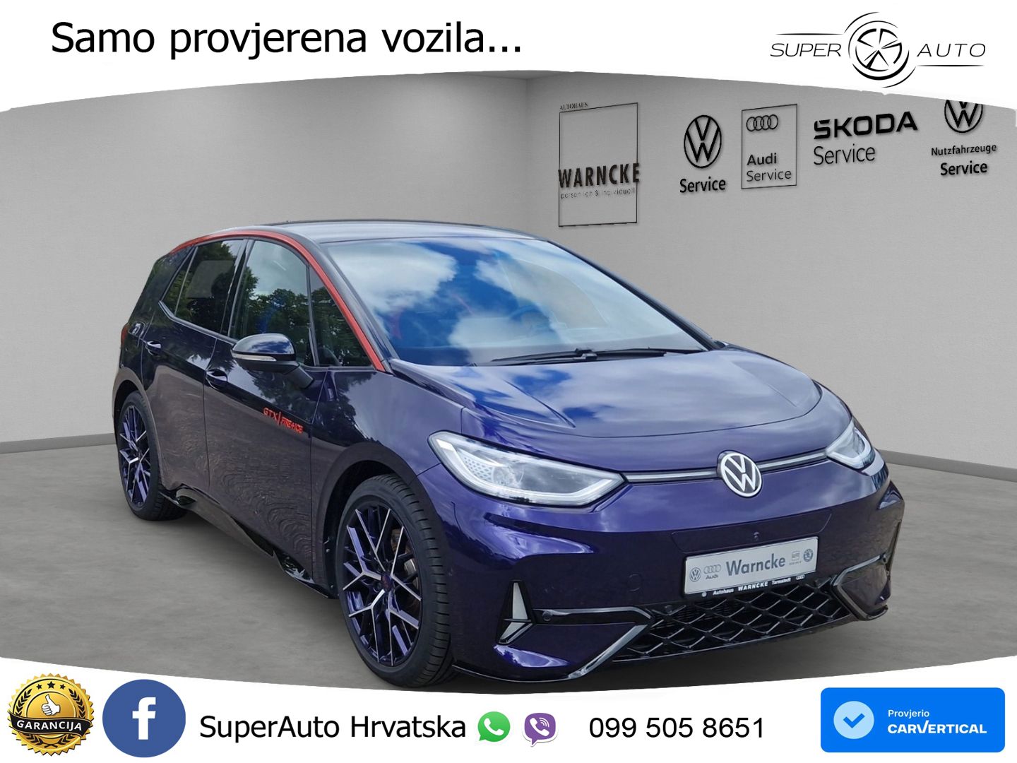 Volkswagen ID.3 GTX Performance 84 kWh (326 KS) LED+GR SJED+ACC
