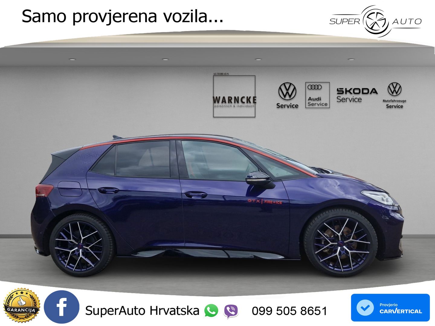 Volkswagen ID.3 GTX Performance 84 kWh (326 KS) LED+GR SJED+ACC