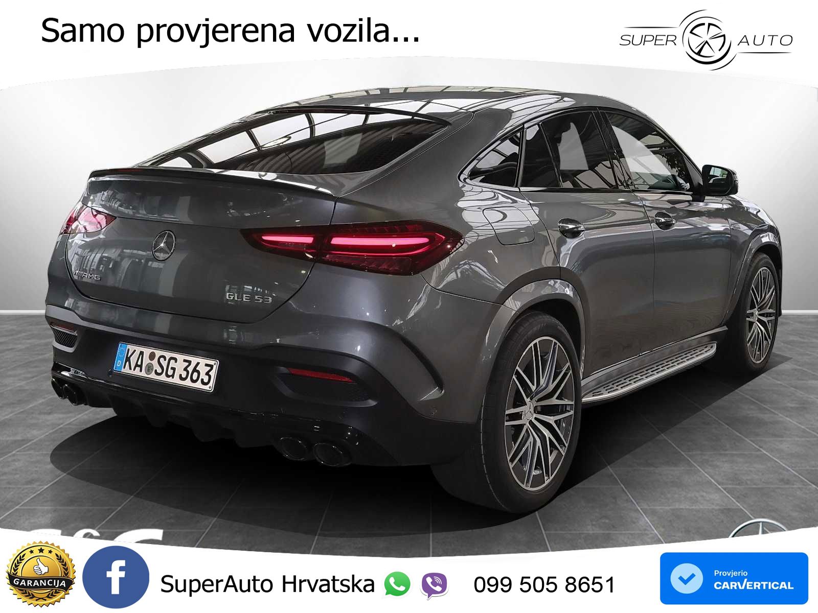 Mercedes AMG GLE Coupe 53 (435 KS) EQ Boost 4MATIC+ AMG SPEEDSHIFT TCT 9G LED+GR SJED+ACC
