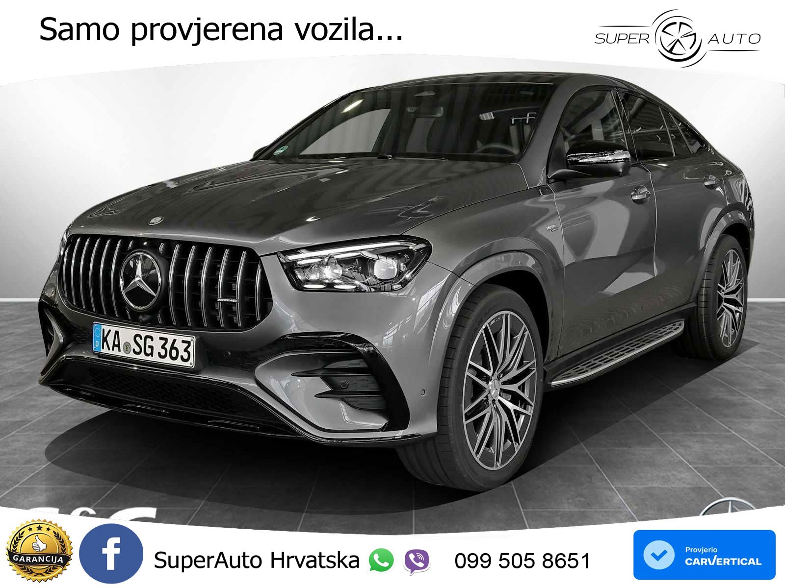 Mercedes AMG GLE Coupe 53 (435 KS) EQ Boost 4MATIC+ AMG SPEEDSHIFT TCT 9G LED+GR SJED+ACC