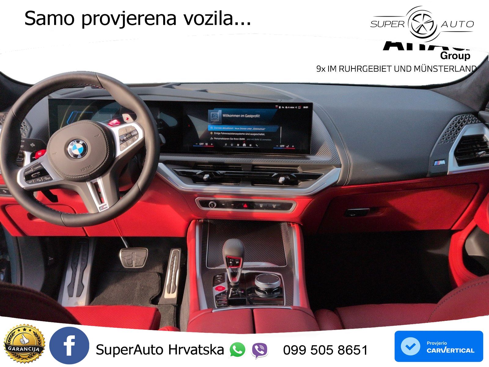 BMW XM 50e (476 KS) M xDrive M Steptronic LED+GR SJED+ACC