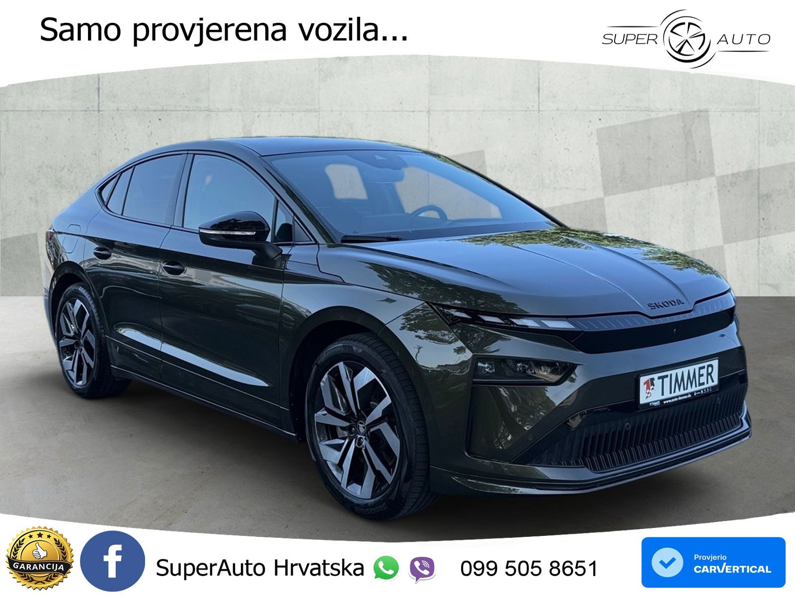 Škoda Enyaq Coupe iV 85 82 kWh (286 KS) SportLine LED+GR SJED+ACC