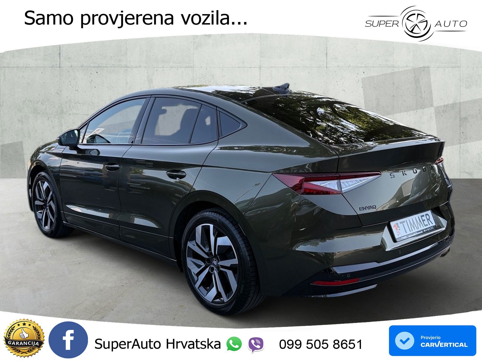 Škoda Enyaq Coupe iV 85 82 kWh (286 KS) SportLine LED+GR SJED+ACC
