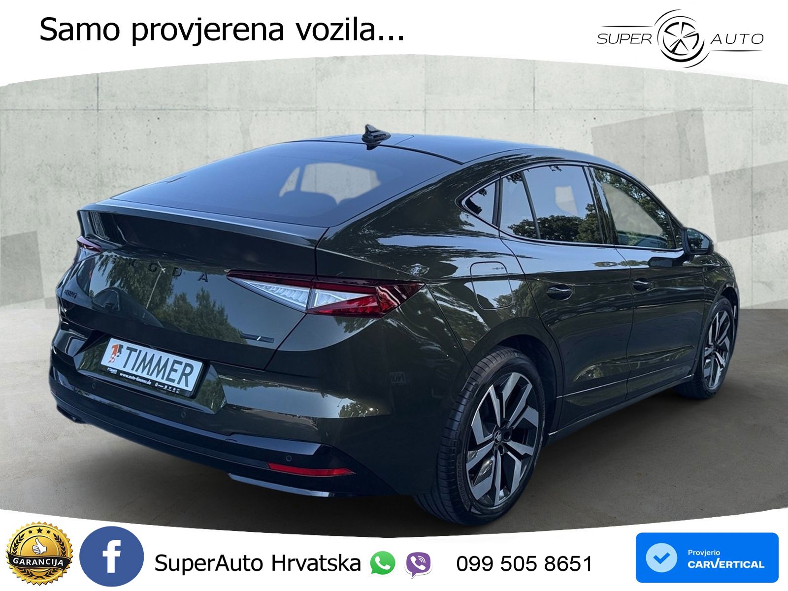Škoda Enyaq Coupe iV 85 82 kWh (286 KS) SportLine LED+GR SJED+ACC