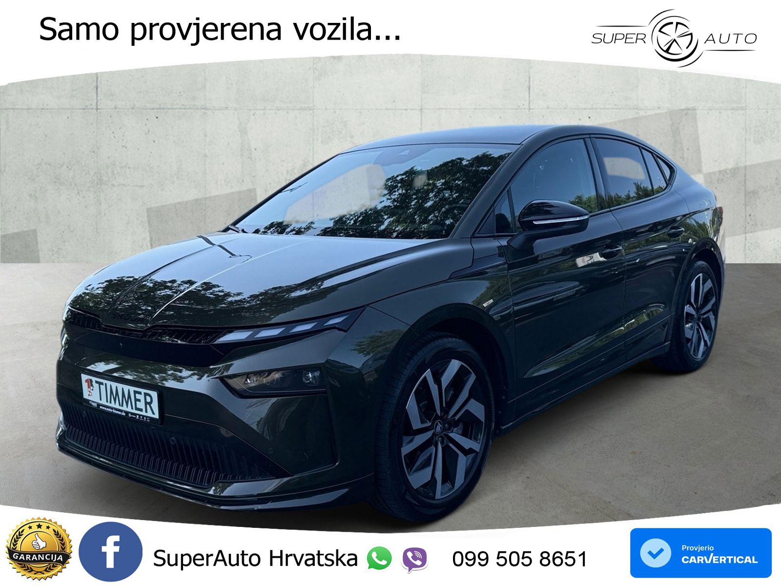Škoda Enyaq Coupe iV 85 82 kWh (286 KS) SportLine LED+GR SJED+ACC