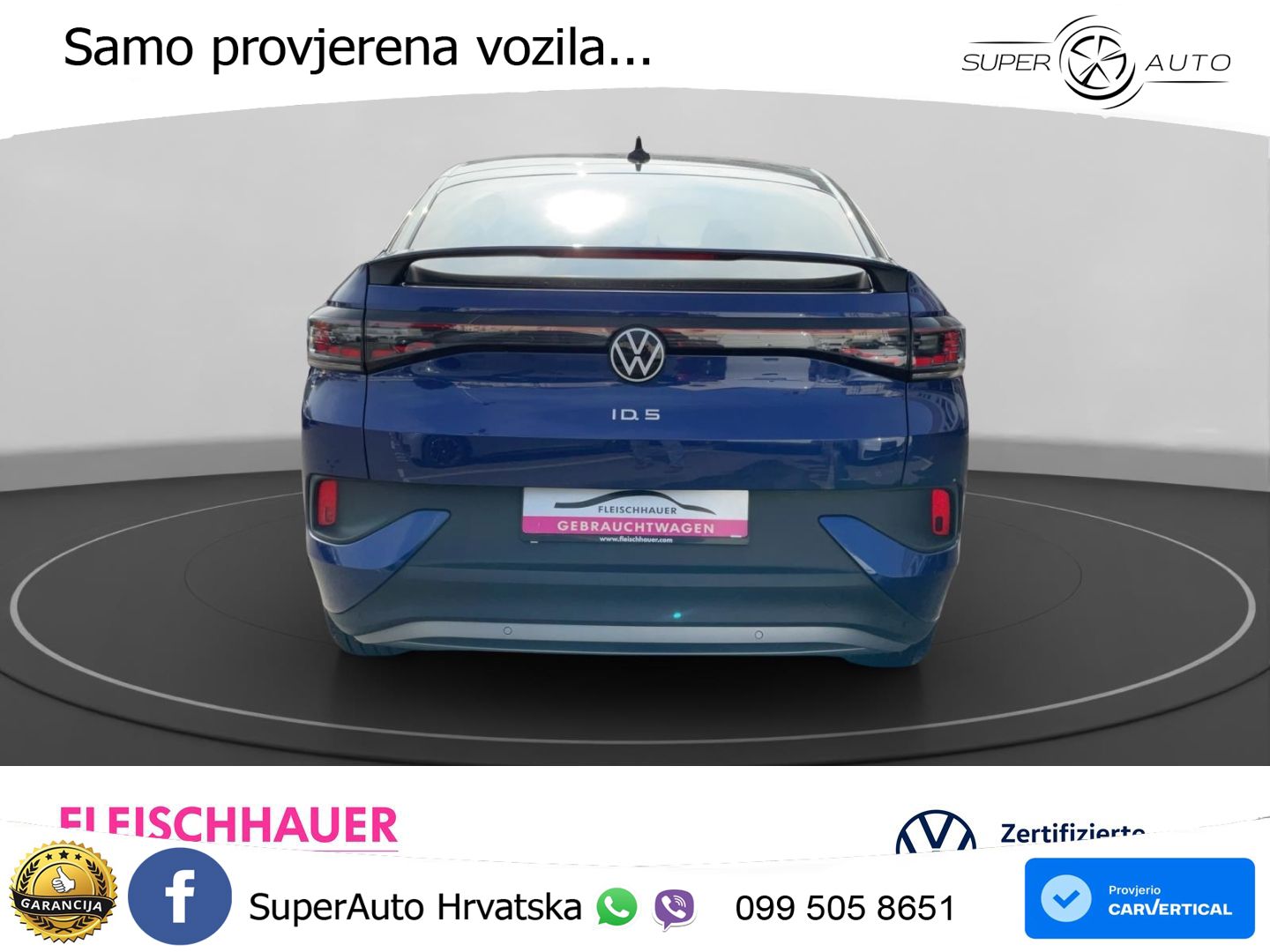 Volkswagen ID.5 Pure 55 kWh (170 KS) LED+GR SJED+ACC