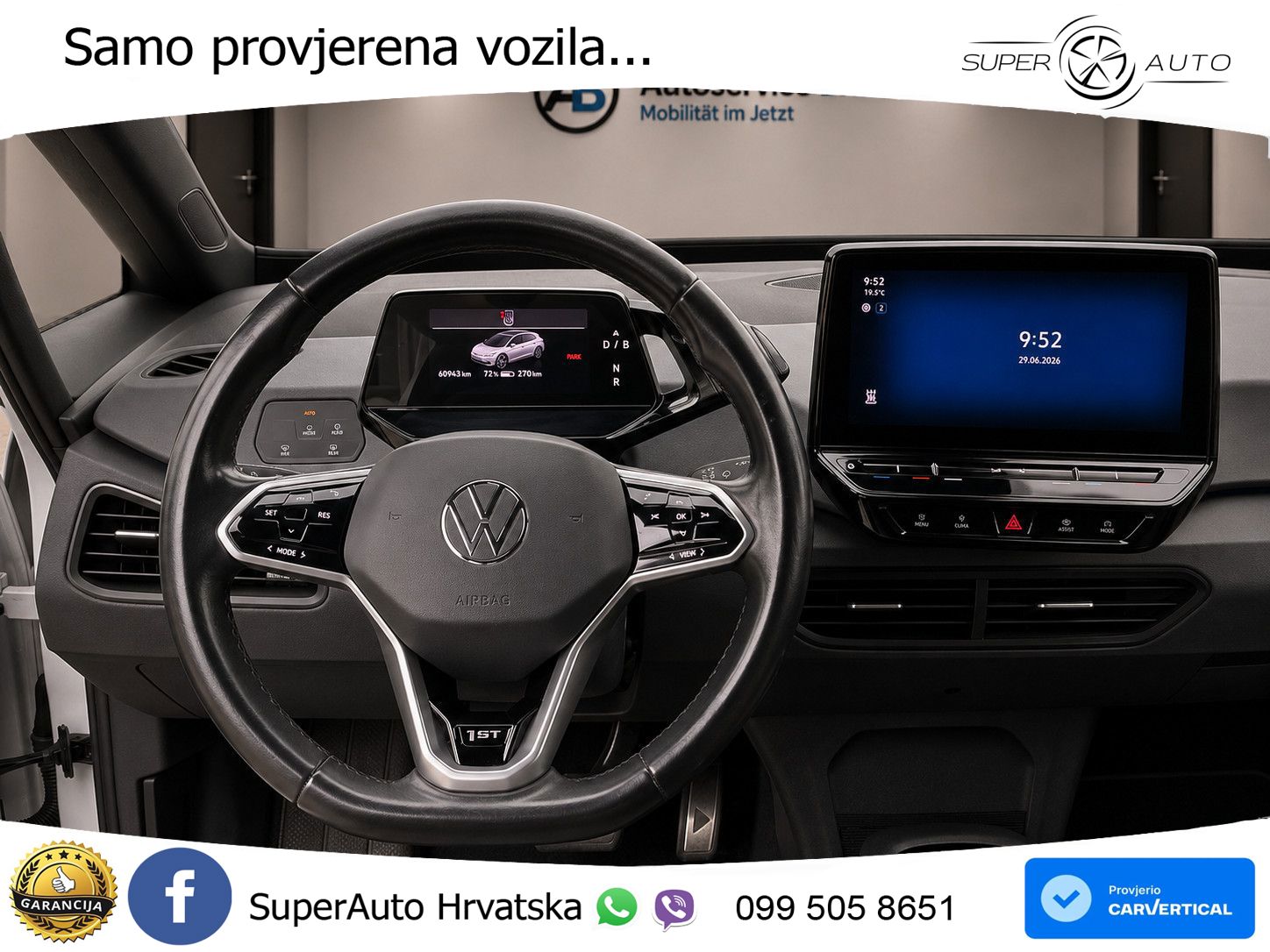 Volkswagen ID.3 Pro Performance 62 kWh (204 KS) LED+GR SJED+ACC