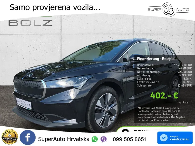 Škoda Enyaq iV 80x 82 kWh (265 KS) AWD LED+GR SJED+ACC