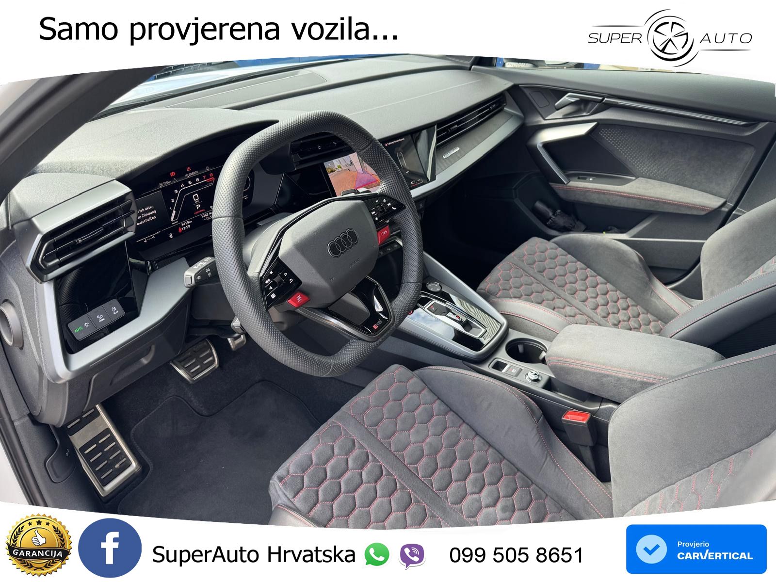 Audi RS3 Sedan 2.5 TFSI (400 KS) quattro S tronic LED+GR SJED+ACC