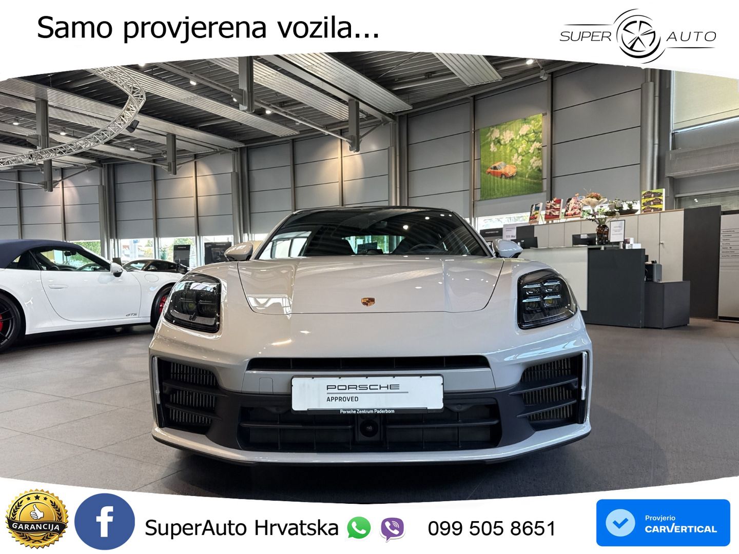 Porsche Panamera 4 2.9 V6 (470 KS) E-Hybrid PDK ACC+HEAD+4xGR SJED+360+PANO