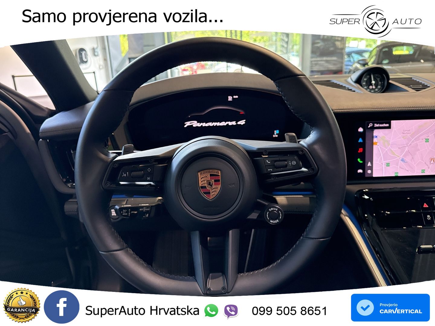 Porsche Panamera 4 2.9 V6 (470 KS) E-Hybrid PDK ACC+HEAD+4xGR SJED+360+PANO