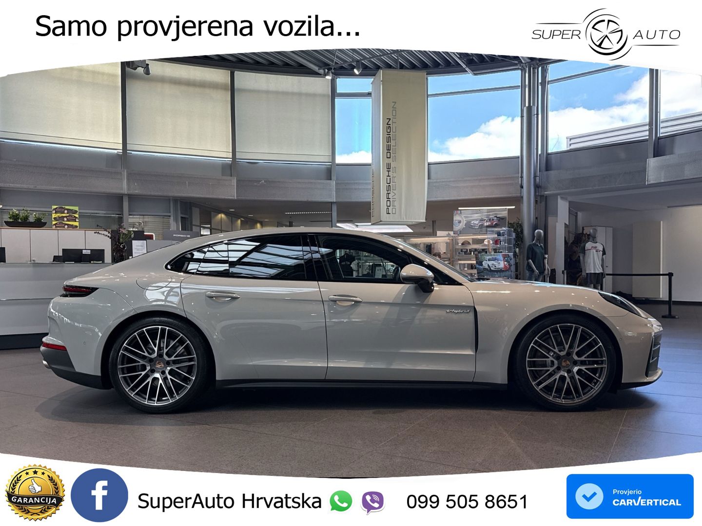 Porsche Panamera 4 2.9 V6 (470 KS) E-Hybrid PDK ACC+HEAD+4xGR SJED+360+PANO
