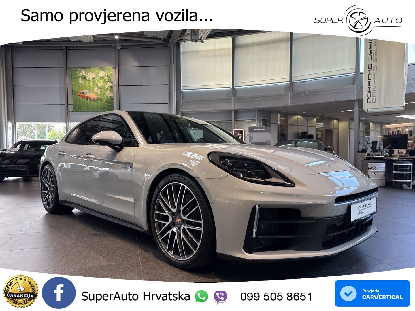 Porsche Panamera 4 2.9 V6 (470 KS) E-Hybrid PDK ACC+HEAD+4xGR SJED+360+PANO