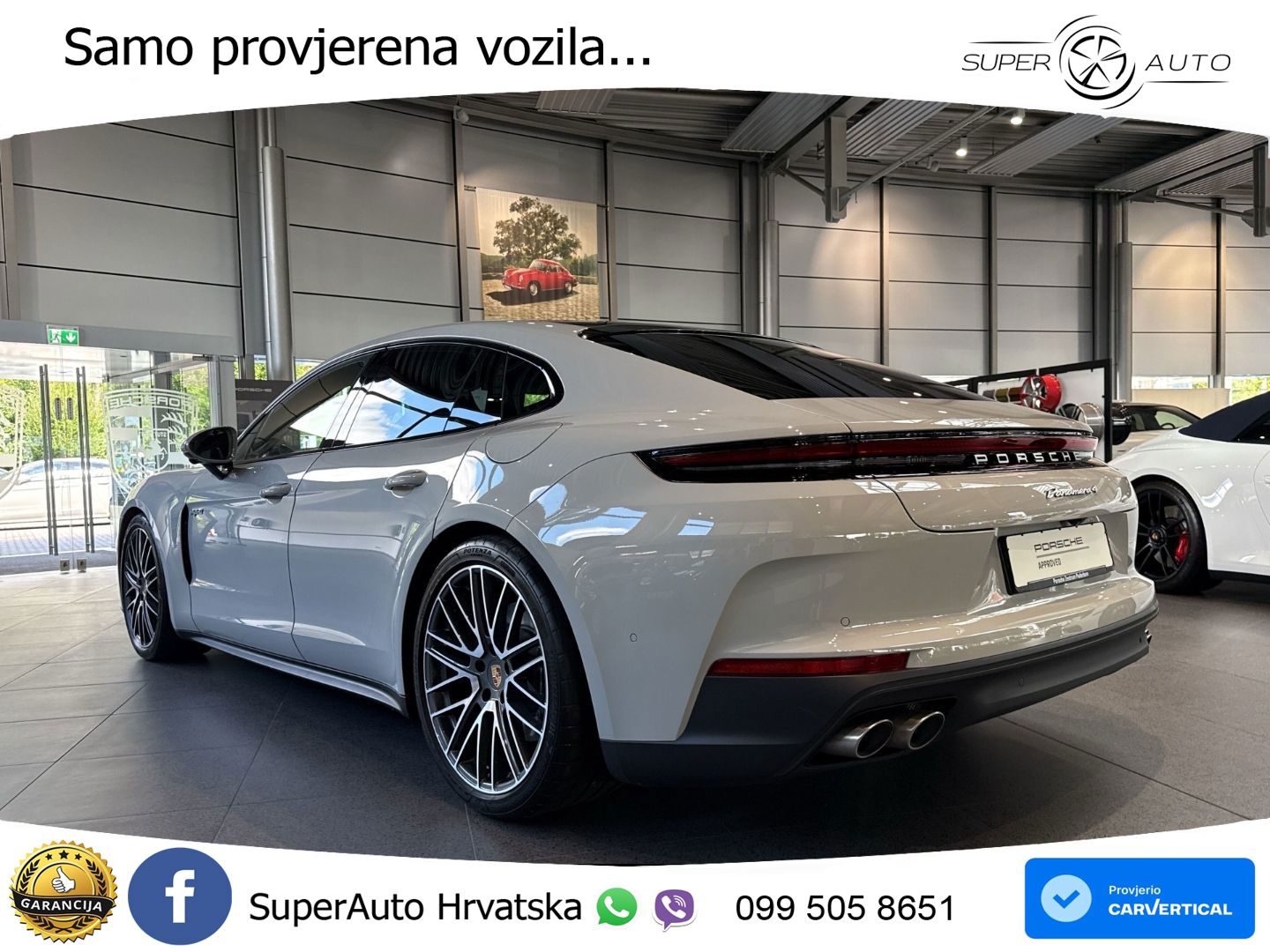 Porsche Panamera 4 2.9 V6 (470 KS) E-Hybrid PDK ACC+HEAD+4xGR SJED+360+PANO
