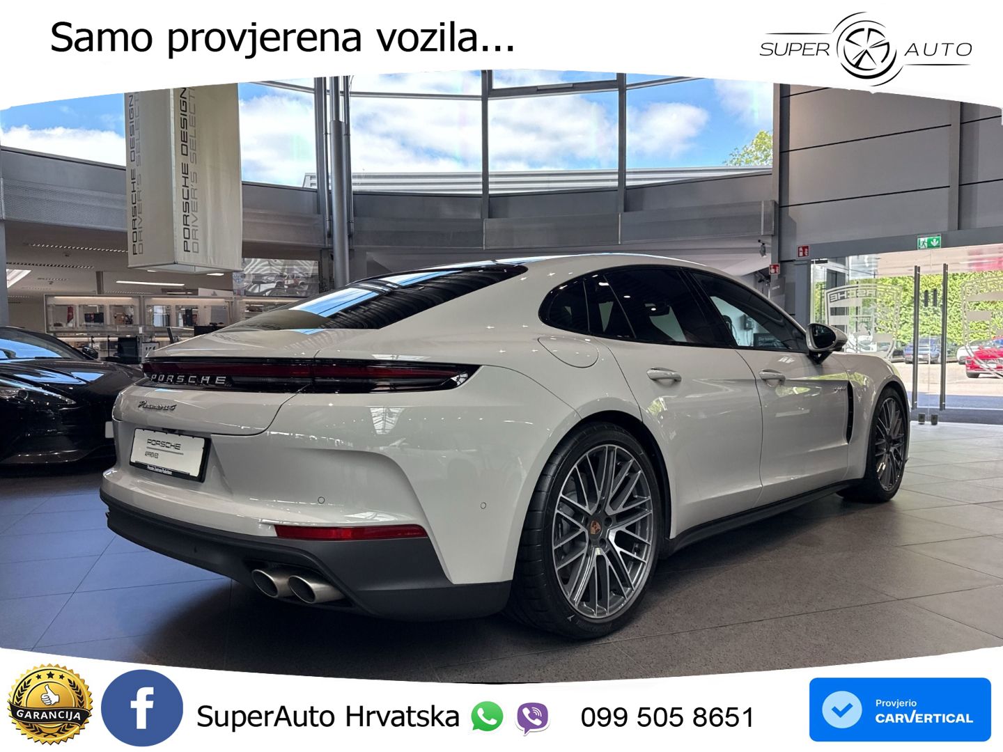 Porsche Panamera 4 2.9 V6 (470 KS) E-Hybrid PDK ACC+HEAD+4xGR SJED+360+PANO