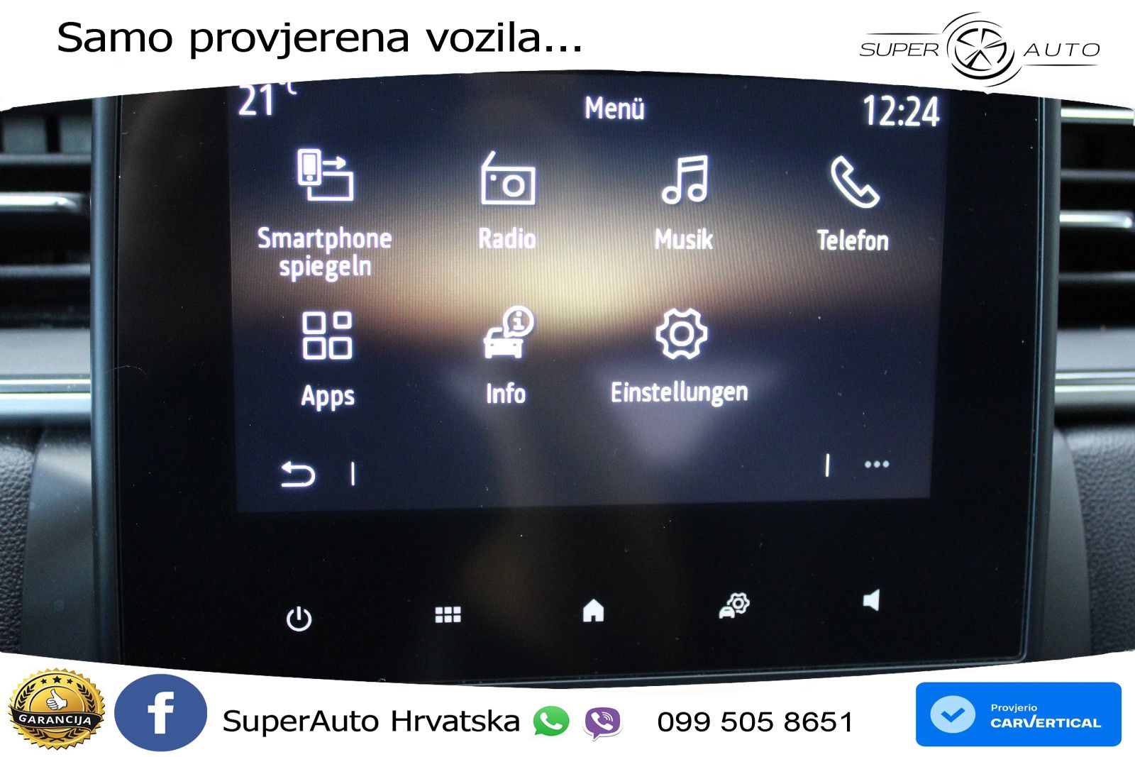 Renault Captur II Intens + CARPLAY + 8FACH + TEMP +GRIJ.SJEDALA + PDC +