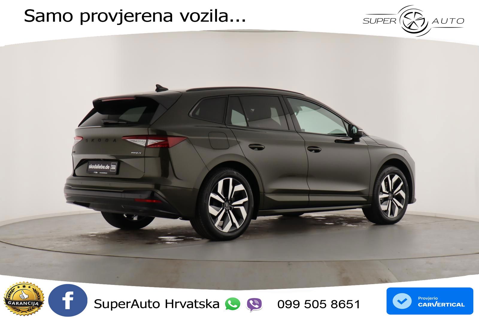 Škoda Enyaq 60 63 kWh (204 KS) SportLine LED+GR SJED+ACC
