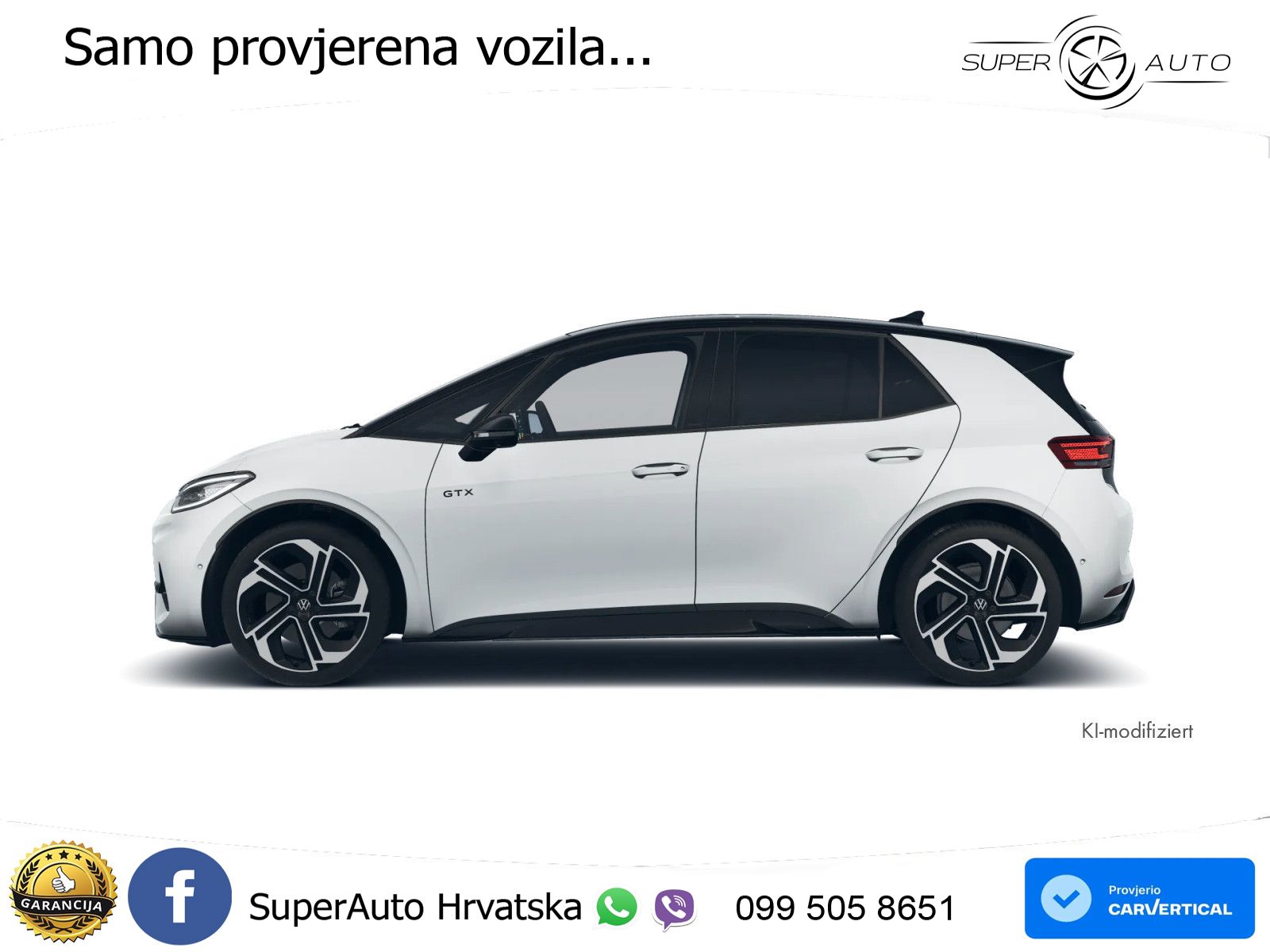 Volkswagen ID.3 GTX 84 kWh (286 KS) LED+GR SJED+ACC