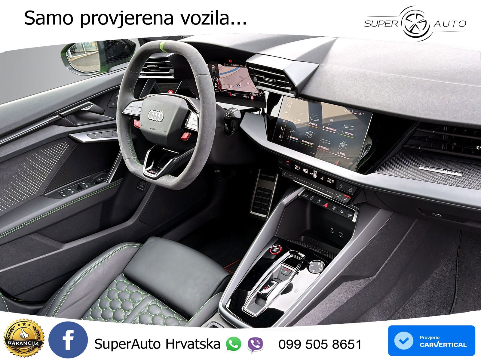 Audi RS3 Sedan 2.5 TFSI (400 KS) quattro S tronic LED+GR SJED+ACC
